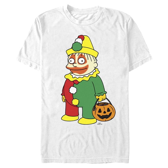 Mens The Simpsons Halloween Clown Ralph T Shirt