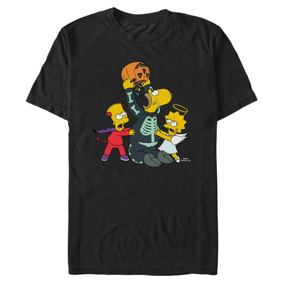 Mens The Simpsons Halloween Greedy Homer T Shirt