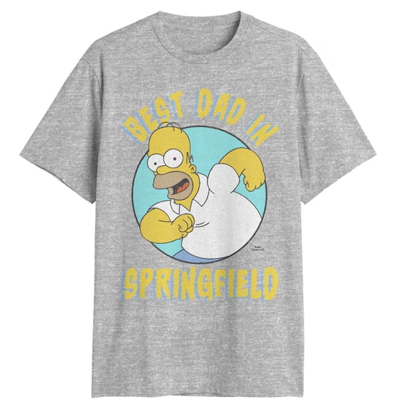 Mens The Simpsons Homer Best Dad In Springfield T Shirt