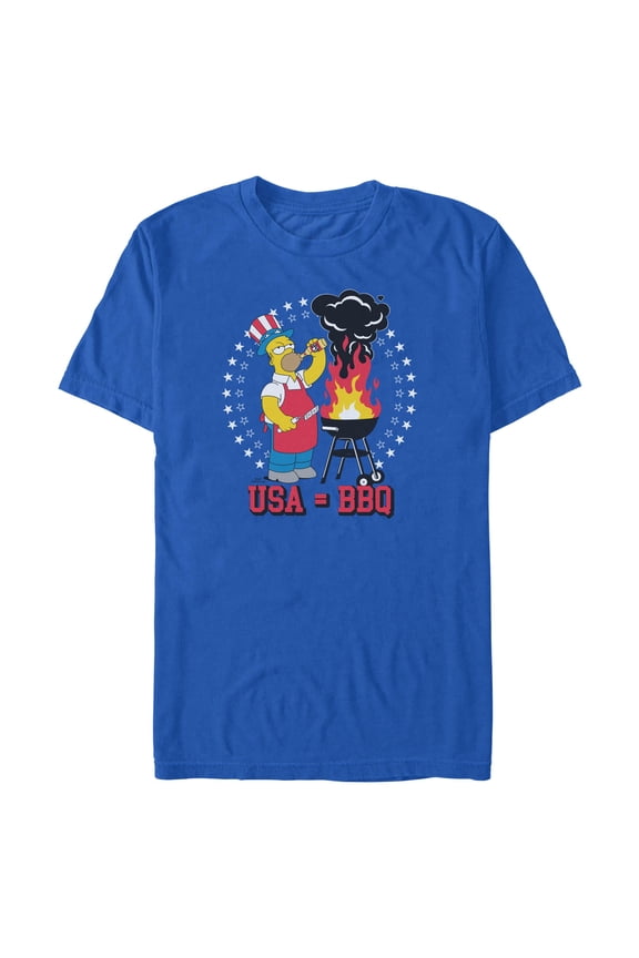 Mens The Simpsons Homer Equals Barbecue T Shirt
