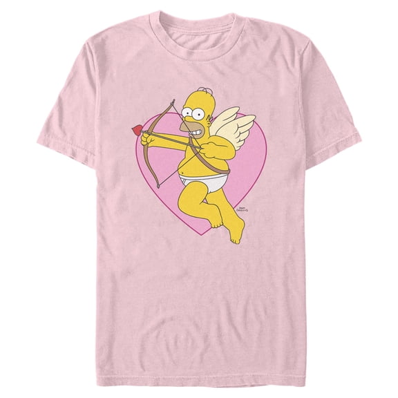 Mens The Simpsons I'm With Cupid Homer T Shirt
