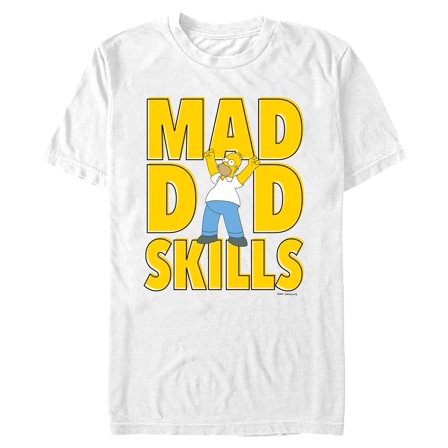 Mens The Simpsons Mad Dad Skills T Shirt