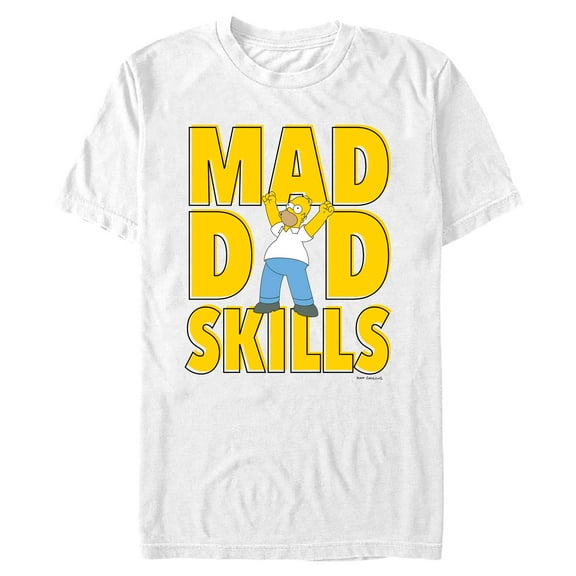 Mens The Simpsons Mad Dad Skills T Shirt