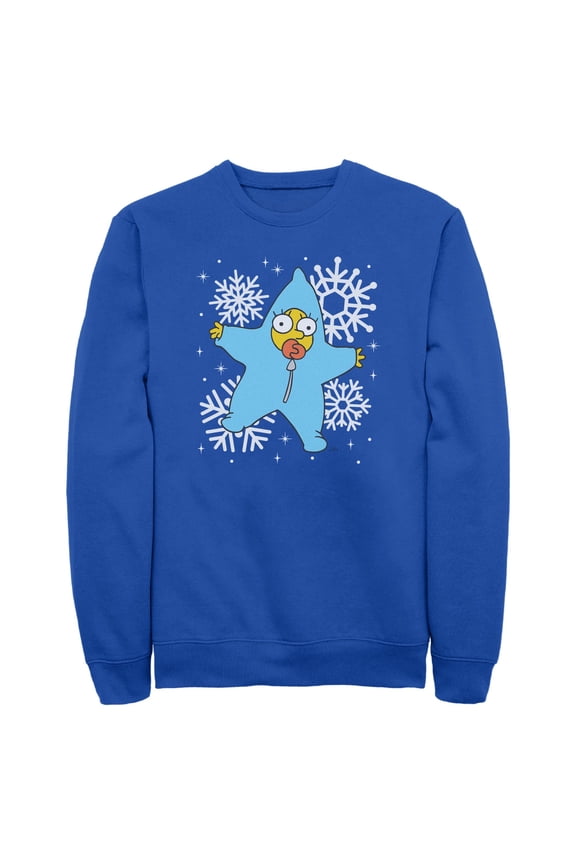 Mens The Simpsons Maggie Christmas Star Suit Sweatshirt
