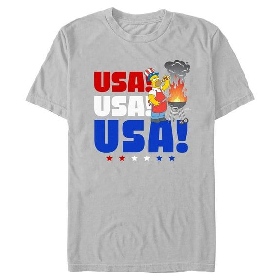 Mens The Simpsons Red White and Brew T Shirt