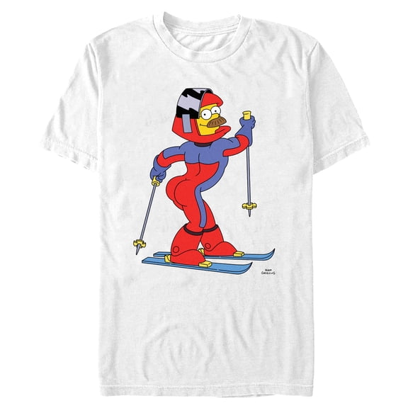 Mens The Simpsons Ski Suit Flanders T Shirt