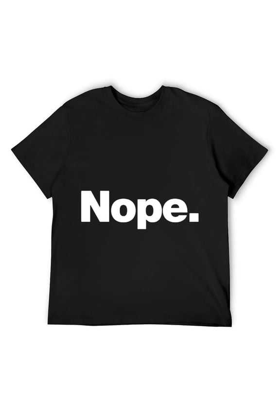 Mens The word Nope | A design that says the word Nope Short Sleeve T-Shirt Black Small