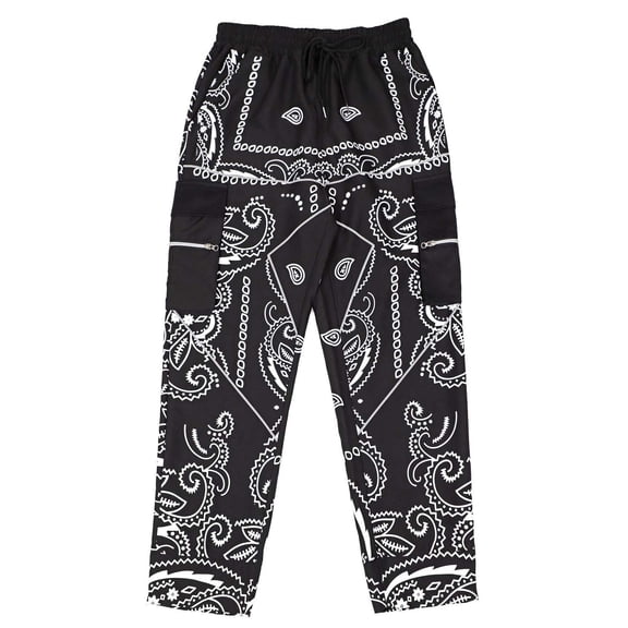 Mens Thermal Pants Style Relaxed Fit Hop High Street Slightly Tapered Men'S Jeans Autumn and Winter,Black,S