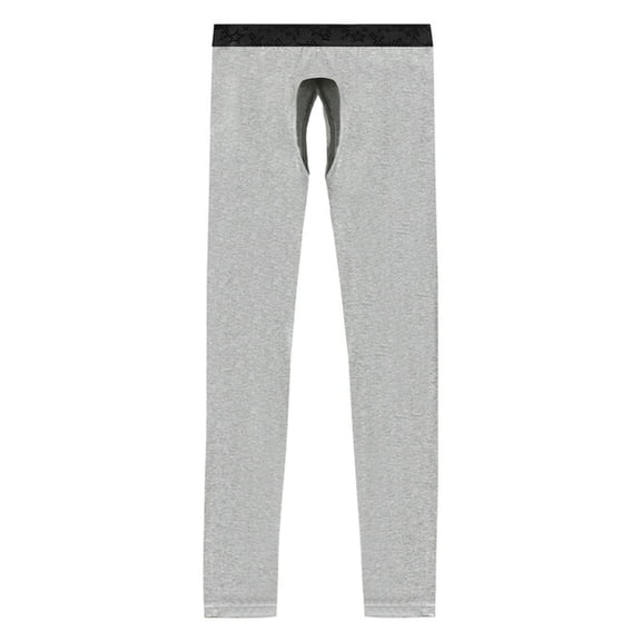 Mens Thermal Pants Thermal Base Layer Tights Cold Weather Indoor Mens Jeans Relaxed Fit,Light Gray,2XL