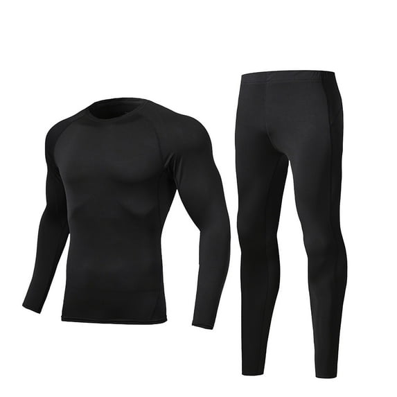 Mens Thermal Underwear Mens Thickening Quick Heating Clothing Pant Set