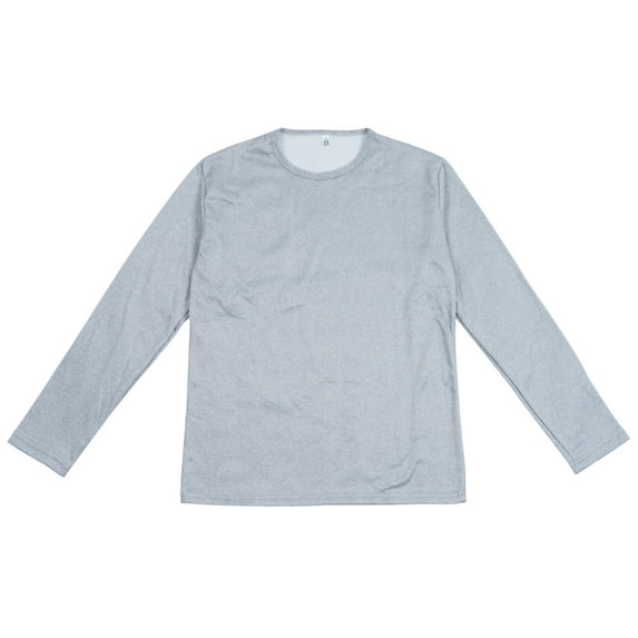 Mens Thermal Underwear Pullover Top Fleece Lined Long Sleeve Crewneck Shirts