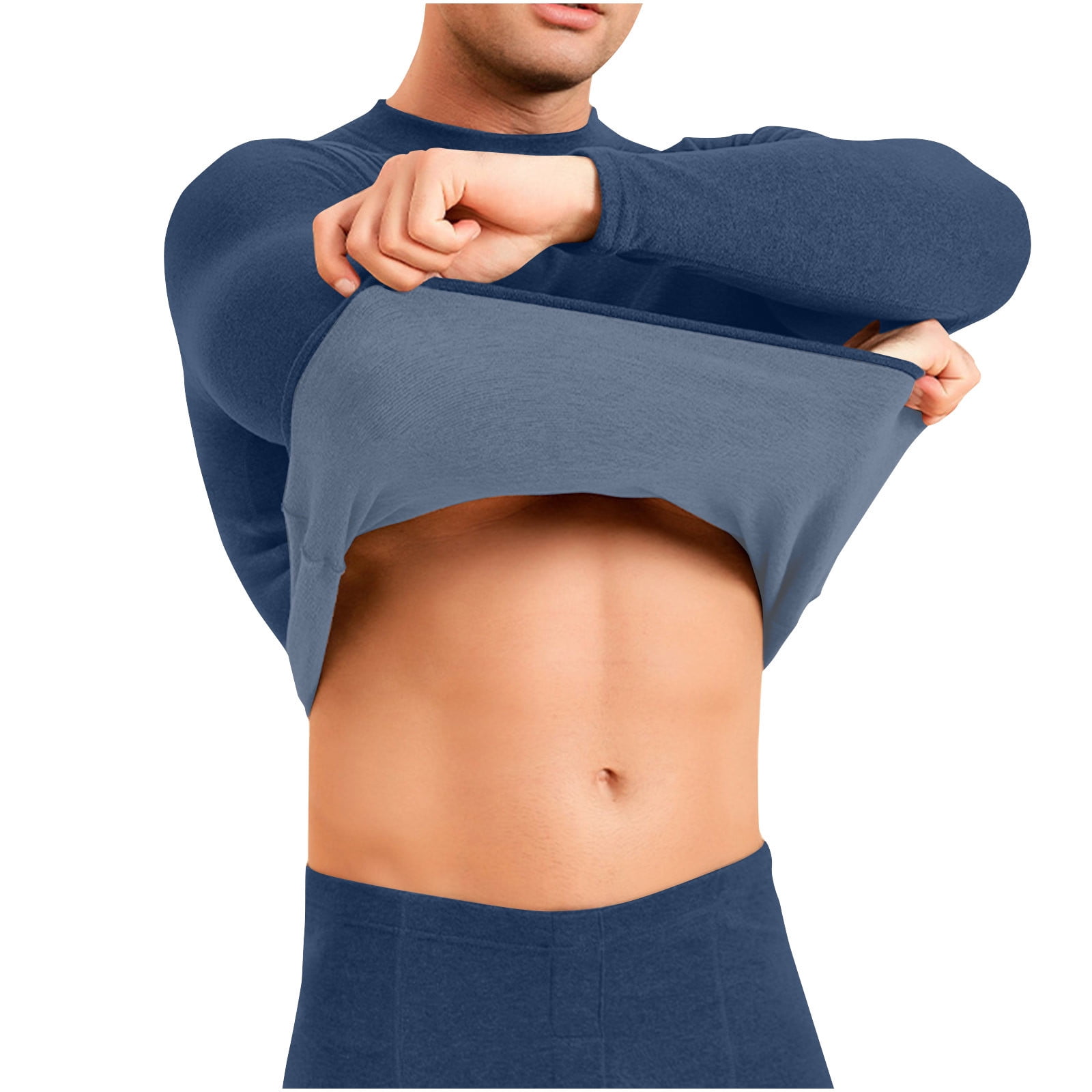 Guisaled Mens Thermal Underwear Set Fleece Lined Long Johns Thermals Top And Bottom Base Layer For Cold Weather Winter Ski Friday Deals 2024