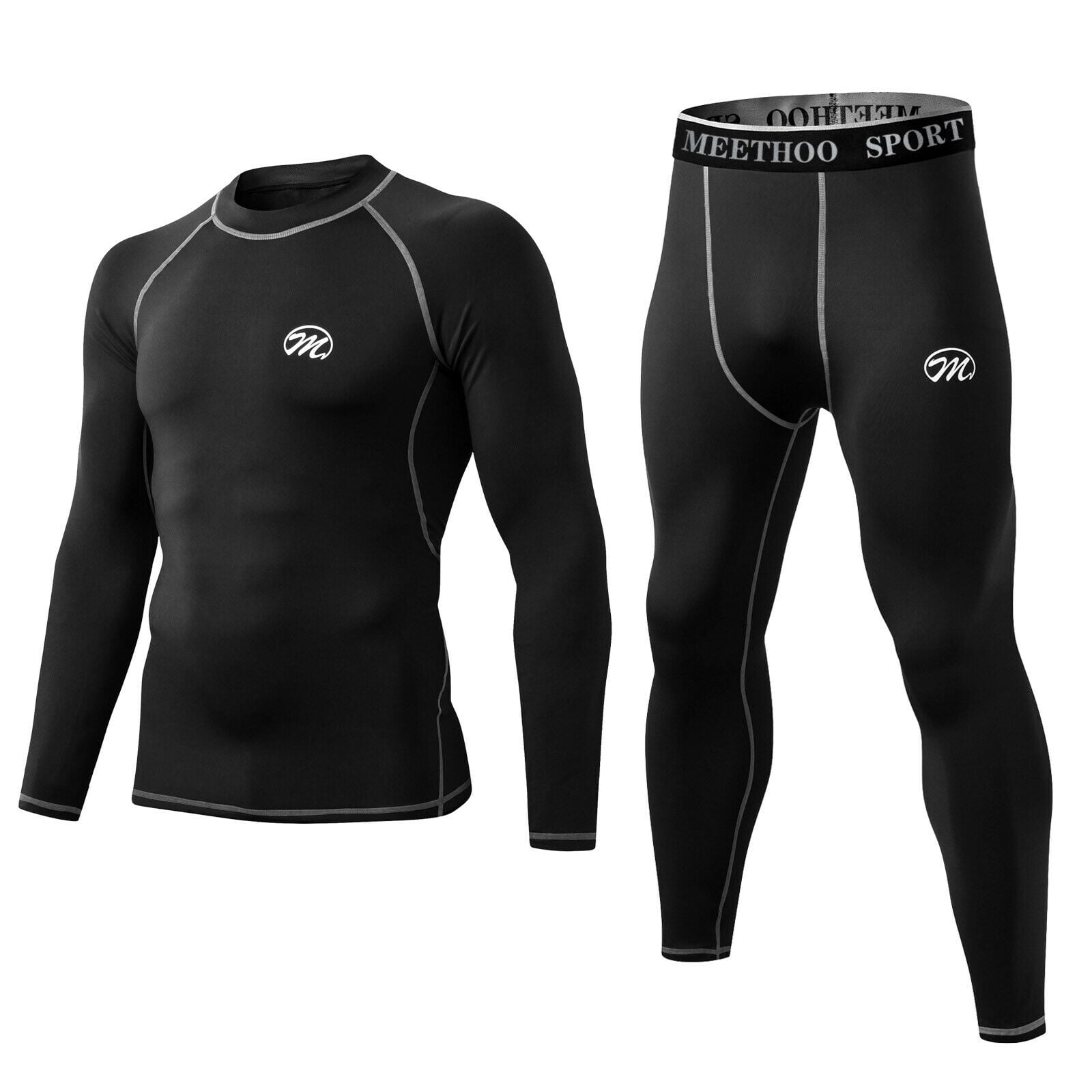 Mens Thermal Underwear Set, Fleece Long Johns for Men Extreme Cold