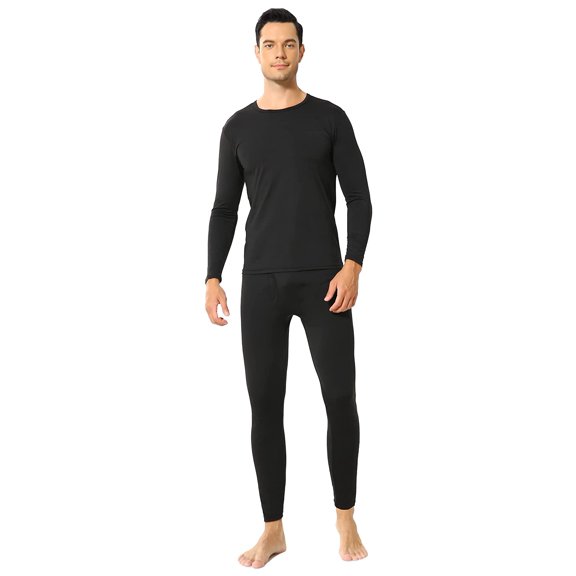 Mens Thermal Underwear Set, Fleece Long Johns for Men Extreme Cold Winter - XL