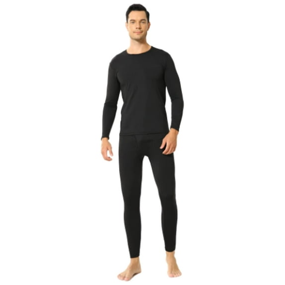 Mens Thermal Underwear Set, Fleece Long Johns for Men Extreme Cold Winter - XXL
