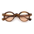 thumbnail image 1 of Mens Thick Plastic Round Oval Keyhole Horn Rim Hipster Vintage Style Sunglasses Tortoise - Beige, 1 of 1