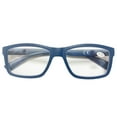thumbnail image 1 of Mens Thick Rectangular Blue Reading Glasses 3.0 Anti-blue Light Readers Women Plastic Spring Hinge Presbyopic Glasses +3.00, 1 of 8