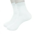 thumbnail image 1 of Mens Thin Rayon Breathable Ankle Socks Soft Low Cut Comfortable Sock Lightweight Mesh Sock (white), 1 of 1