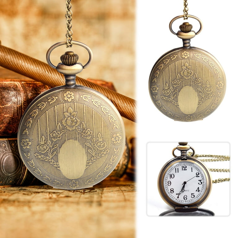 Mens Thin Watch Vintage Rose High End Quartz Pocket Watch Precise Timing With Elegant Design Available In Durable Stainless Steel Or Fashionable Titanium Metal Walmart