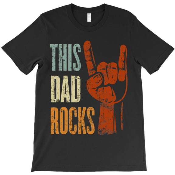 Mens This Dad Rocks Rock N Roll Metal Gift For Father, Music G13776 Unisex T-Shirt, Up to Size 5XL