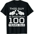 thumbnail image 1 of Mens This Guy Is Officially 100 Years Old 100th Birthday T-ShirtMen and women, Black T-shirt, size: Extra large, 1 of 4