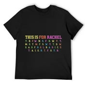 Mens This Is For Rachel Voicemail Abbreviation Viral Funny Meme T-Shirt Black