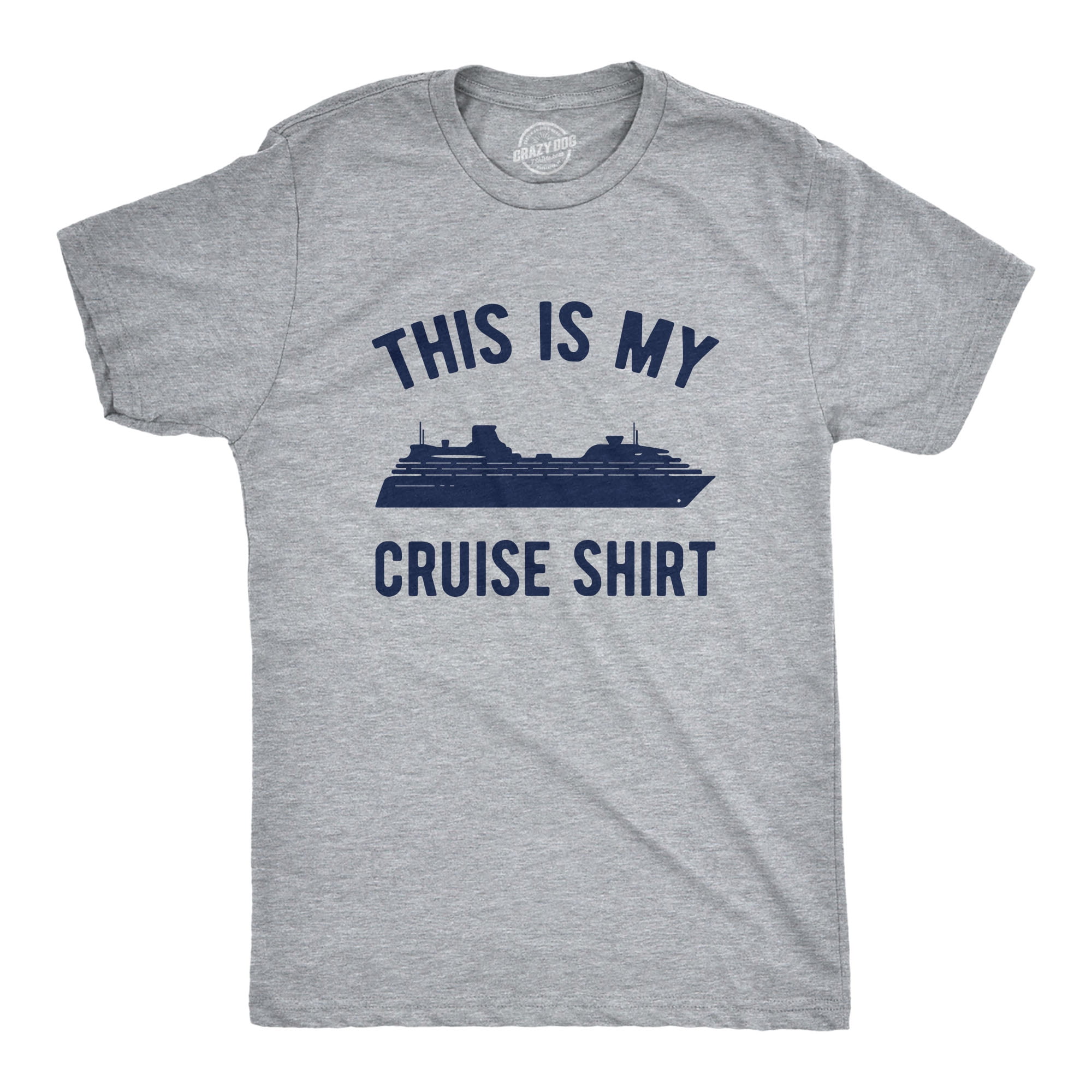 Mens This Is My Cruise Shirt Tee Funny Vacation Travel Boat Tshirt For Guys  Graphic Tees 