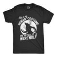 thumbnail image 1 of Mens This Is My Human Costume Im Actually A Werewolf T Shirt Funny Halloween Joke Tee for Guys Graphic Tees, 1 of 9