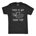thumbnail image 1 of Mens This Is My Tank Top T Shirt Funny Army Military Tank Joke Tee for Guys Graphic Tees, 1 of 7