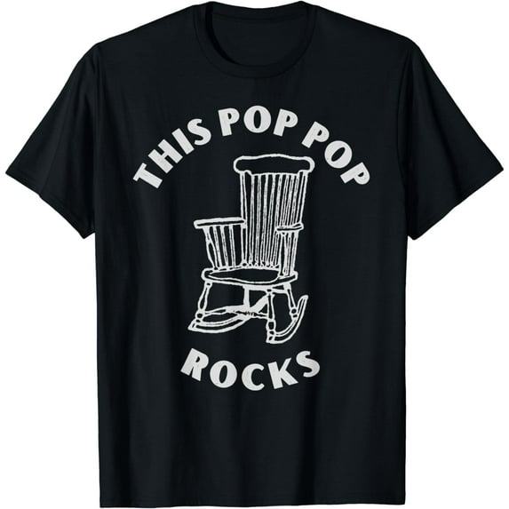 Mens This POP POP Rocks Grandpa Gramps Paw Paw Rocking Chair Men T-Shirt