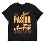 Mens This Pastor Has An Awesome Congregation T-Shirt Black