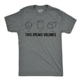 thumbnail image 1 of Mens This Speaks Volumes T Shirt Funny Nerdy Math Teacher Sarcastic Graphic Tee Graphic Tees, 1 of 9