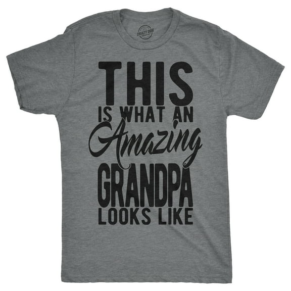 Mens This is What An Amazing Grandpa Looks Like T Shirt Funny Family Tee for Guys Graphic Tees