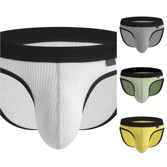 Mens Threaded Comfortable Breathable and Underwear Triangle Pants Quilted Underwear for Men XXL