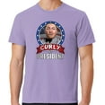 thumbnail image 1 of Mens Three 3 Stooges Curly for President Cotton Tee Shirt, 4XL Ameth Purple, 1 of 3