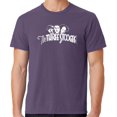 thumbnail image 1 of Mens Three 3 Stooges White Logo Tee Shirt, 3XL Vintage Plum, 1 of 3