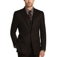 thumbnail image 1 of Mens Three Piece Two Button Modern Fit Italian Styled Single Breasted Suit Set | Black White Taupe Sapphire Eggplant Olive Navy Brown, 1 of 4
