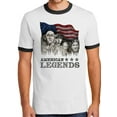 thumbnail image 1 of Mens Three Stooges Rushmorons 100% Cotton Ringer Tee Shirt, Small White/Black, 1 of 5