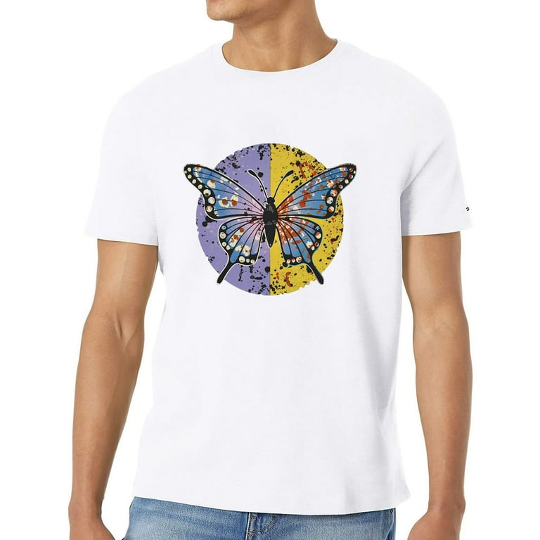 Butterfly crew neck tee hot sale
