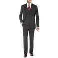 thumbnail image 1 of Mens Ticket Pocket Three Piece Db Charcoal Modern Fit, 1 of 5