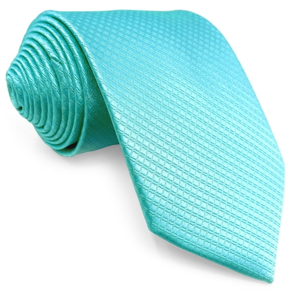 Mens Tie Colours Necktie Turquoise Solid Colors Skinny Size 2.36"