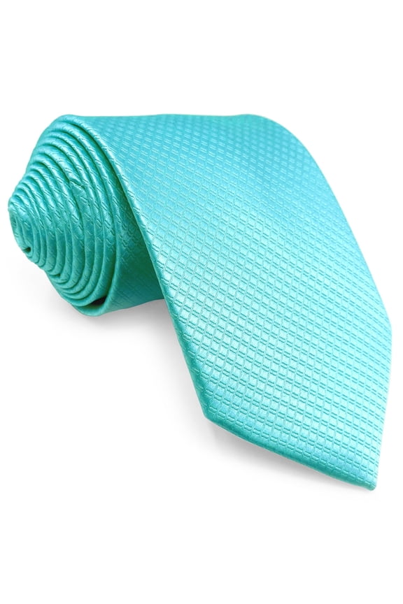 Mens Tie Colours Necktie Turquoise Solid Colors Skinny Size 2.36"
