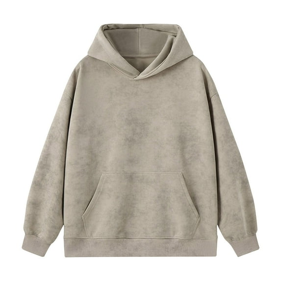 Mens Tie-Dye Hoodies with Front Pocket Pullover Sweatshirts Casual Long Sleeve Vintage Going-Out Streetwear Hoodie & Sweatshirt Tops