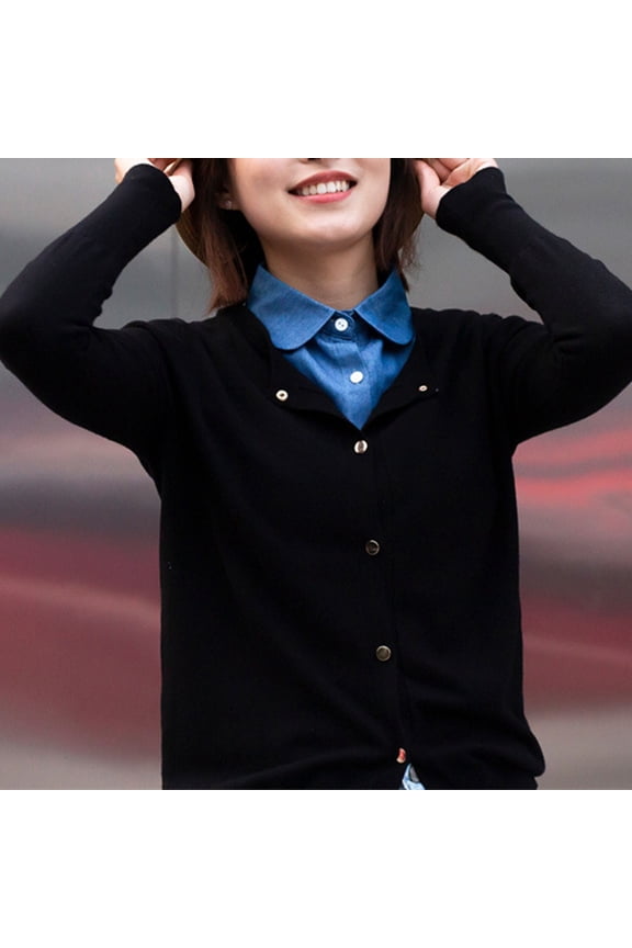 Mens Tie Women Solid Ruffle Jeans Detachable Blouse With False Neck Half Elastic Waist Shirt Neck Mens Dress Ties Christmas Rubber Hair Ties Clear Metal Wire for Fence Bow for Dogs Easter Fence