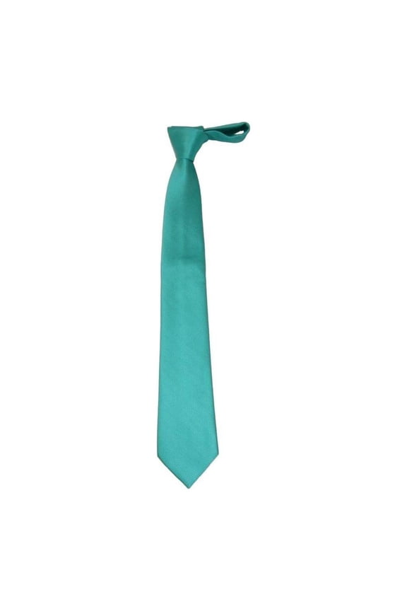 Mens Tie ZENIO By Stacy Adams Slim Narrow Twill Woven Soft Silky Z14 Teal