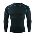 thumbnail image 1 of Mens Tight Fitting Training Clothes Sports Fitness Clothes Running Clothes Sweat Wicking Quick Drying Long Sleeved T Shirt Top, 1 of 3