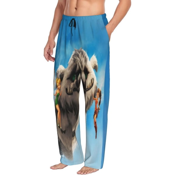 Mens Tinker-bel Legend of the Never Beast Pajama Pants Soft Lightweight Pajama Pants Cartoon Pajama Bottoms