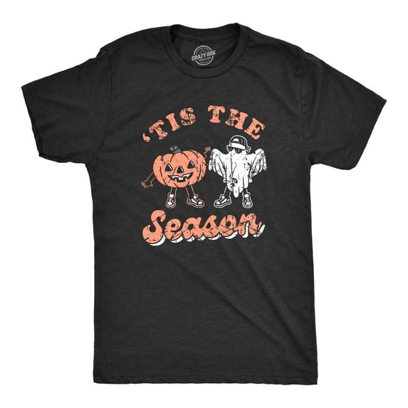Mens Tis The Season T Shirt Funny Spooky Halloween Costume Lovers Tee for Guys Graphic Tees