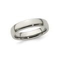thumbnail image 1 of Gem & Harmony Mens Titanium Polished Wedding Band Ring (5.0mm) for Men, 1 of 6