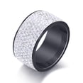thumbnail image 1 of Mens Titanium Steel Diamond Ring Electroplated Durable Modern Jewelry For Everyday Wear Plus Special Occasions, 1 of 6